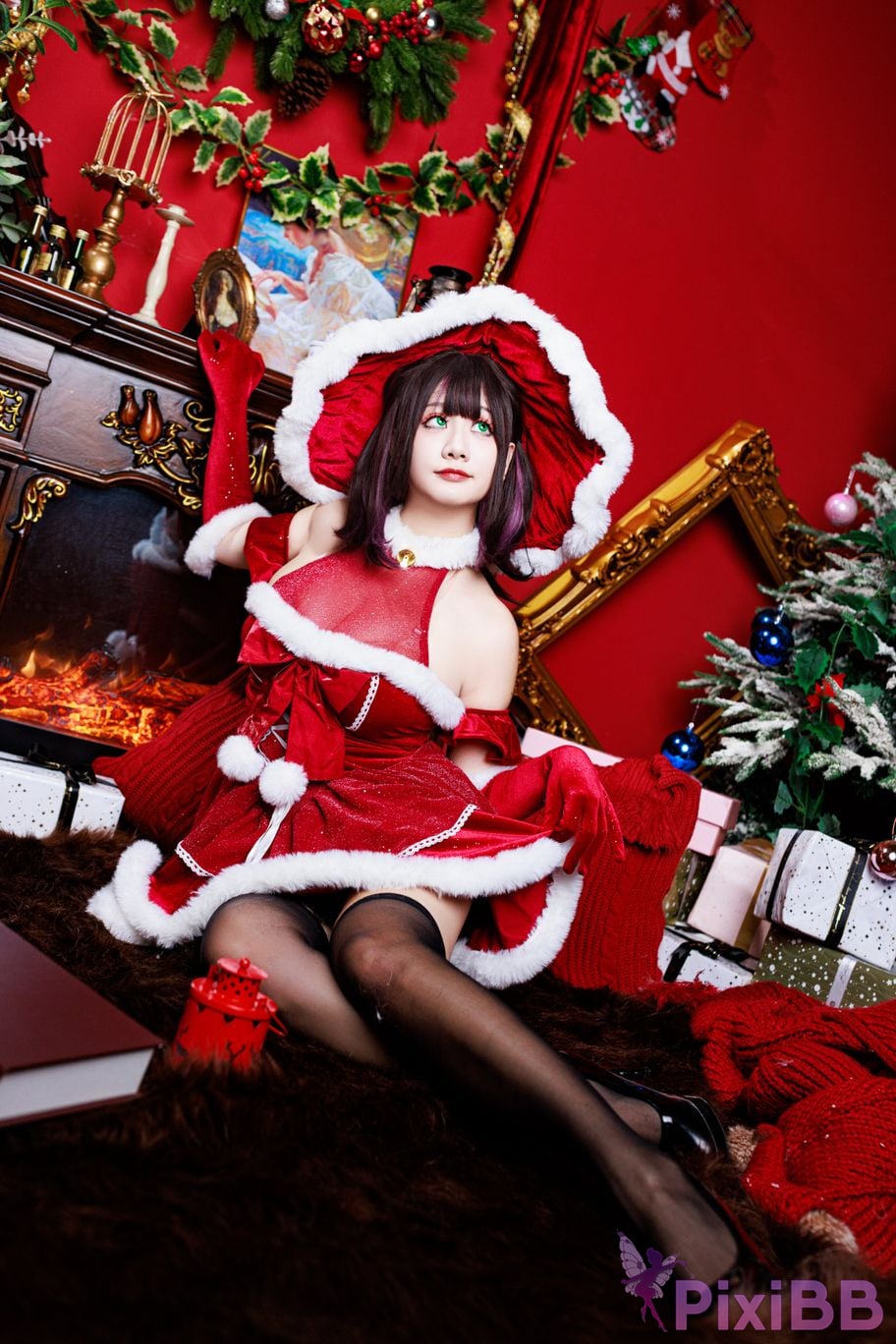 Cosplayer A Xuexue Christmas witch PixiBB.COM 020