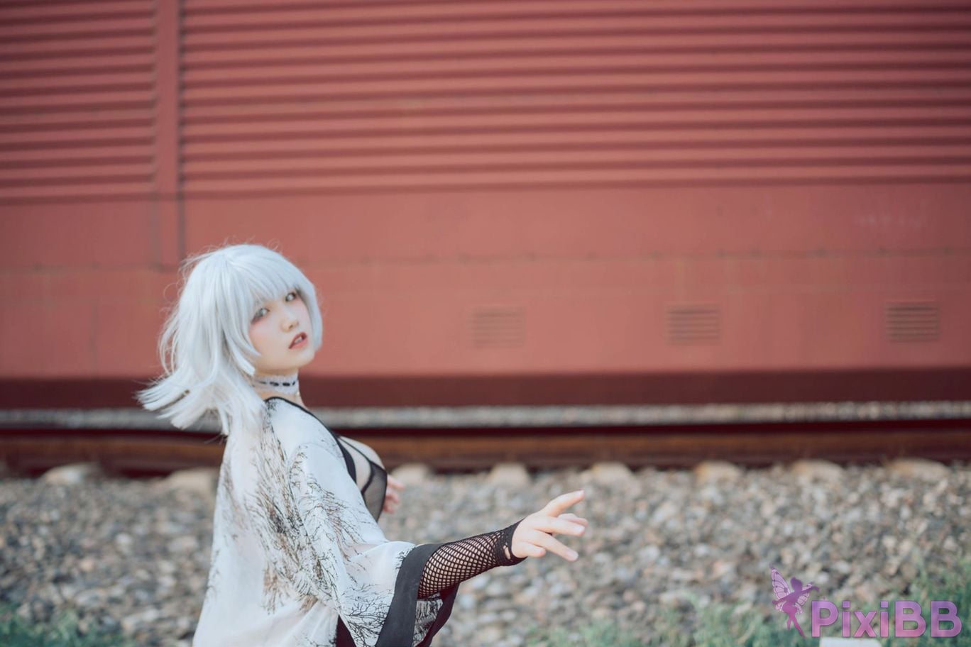Cosplayer Ah Ban is very happy today Ninja on the Railway PixiBB.COM 015