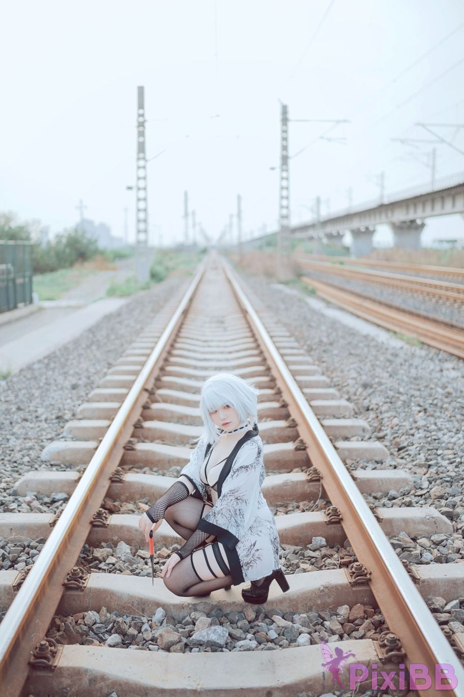 Cosplayer Ah Ban is very happy today Ninja on the Railway PixiBB.COM 016