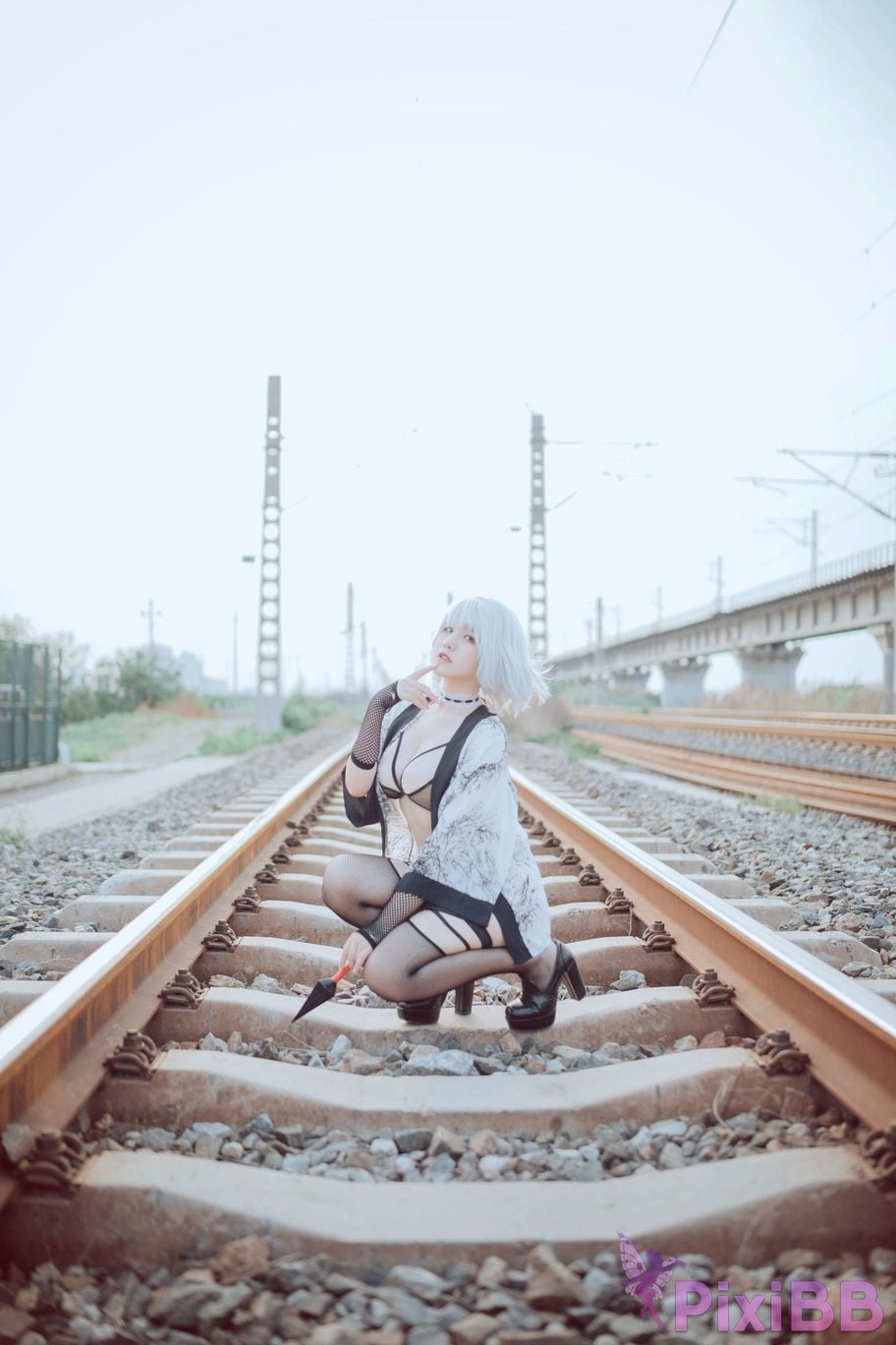 Cosplayer Ah Ban is very happy today Ninja on the Railway PixiBB.COM 017