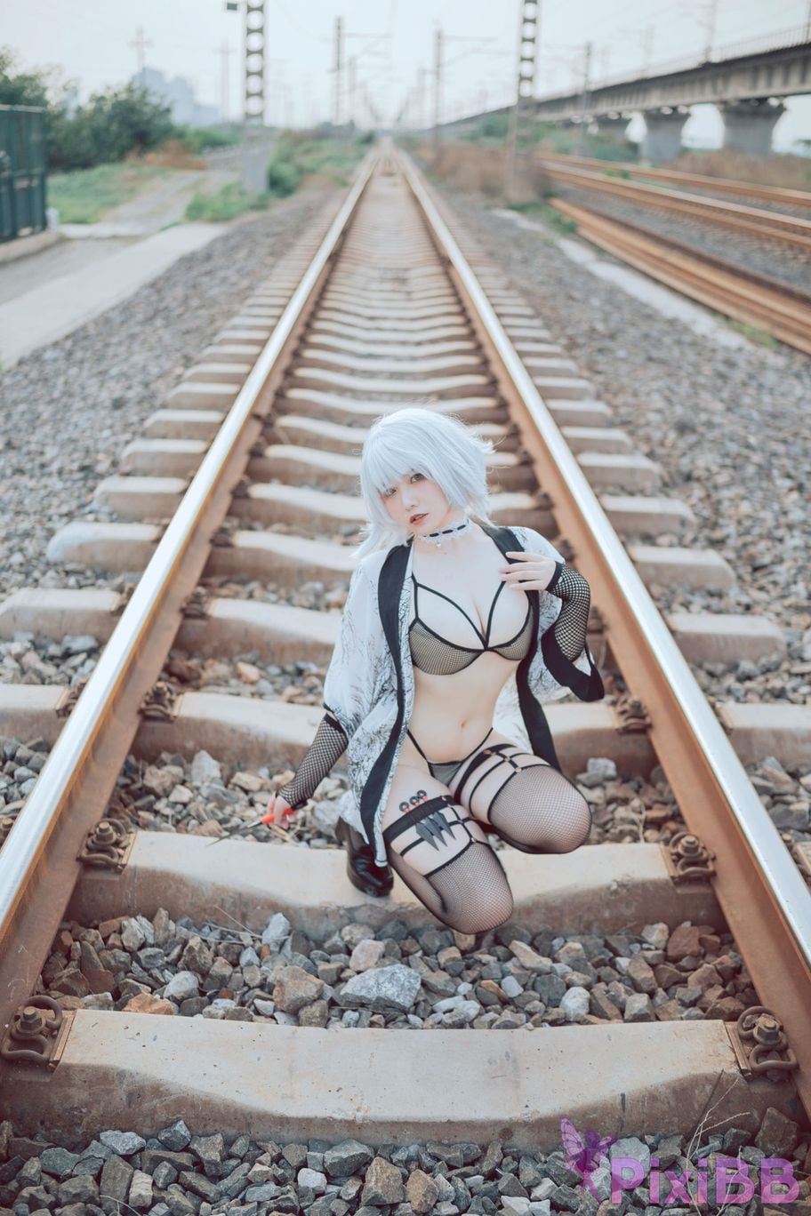 Cosplayer Ah Ban is very happy today Ninja on the Railway PixiBB.COM 018
