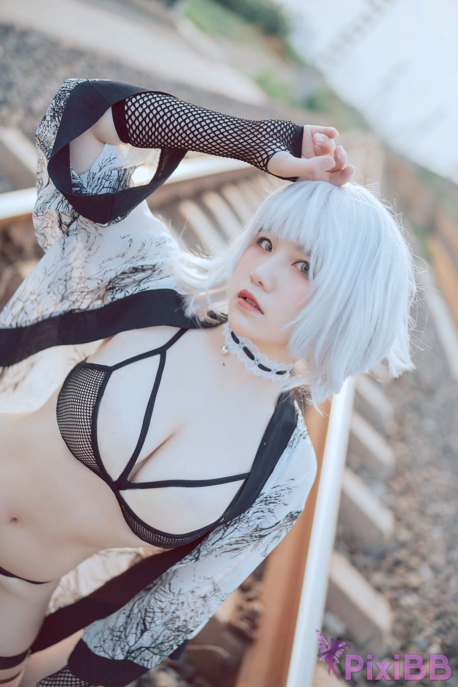 Cosplayer Ah Ban is very happy today Ninja on the Railway PixiBB.COM 023
