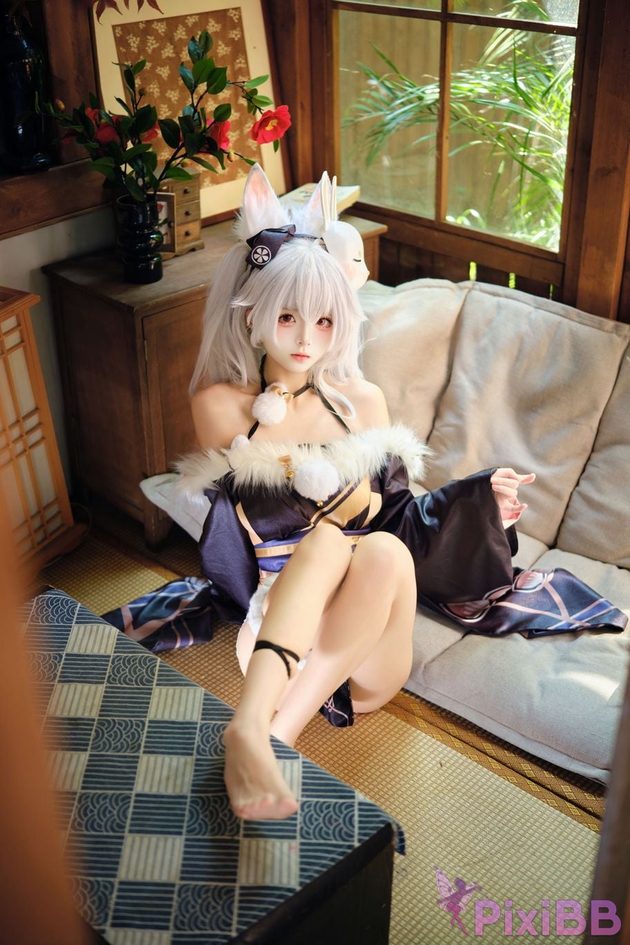 Cosplayer Jiuqi Meow Lafite Bunny City Lord PixiBB.COM 003