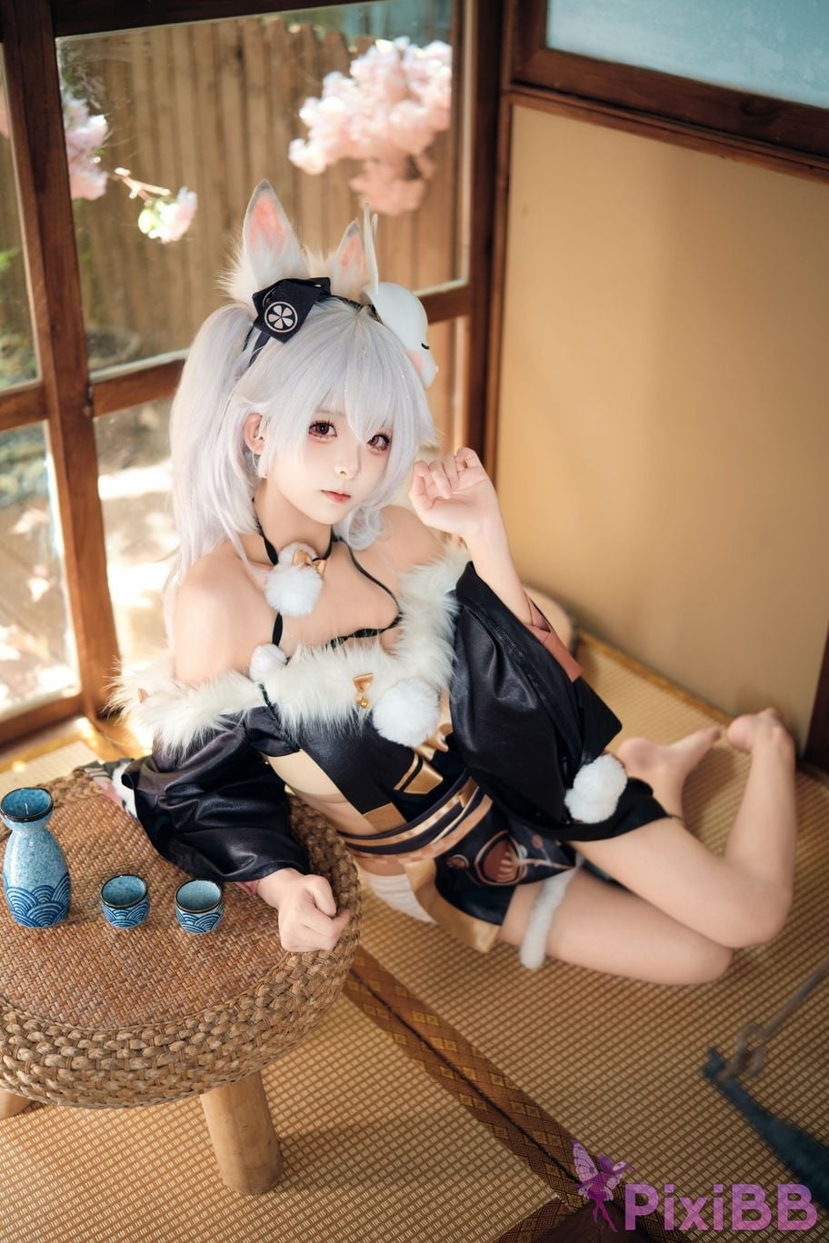 Cosplayer Jiuqi Meow Lafite Bunny City Lord PixiBB.COM 013