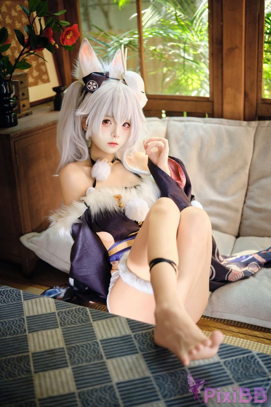 Cosplayer Jiuqi Meow Lafite Bunny City Lord PixiBB.COM 023