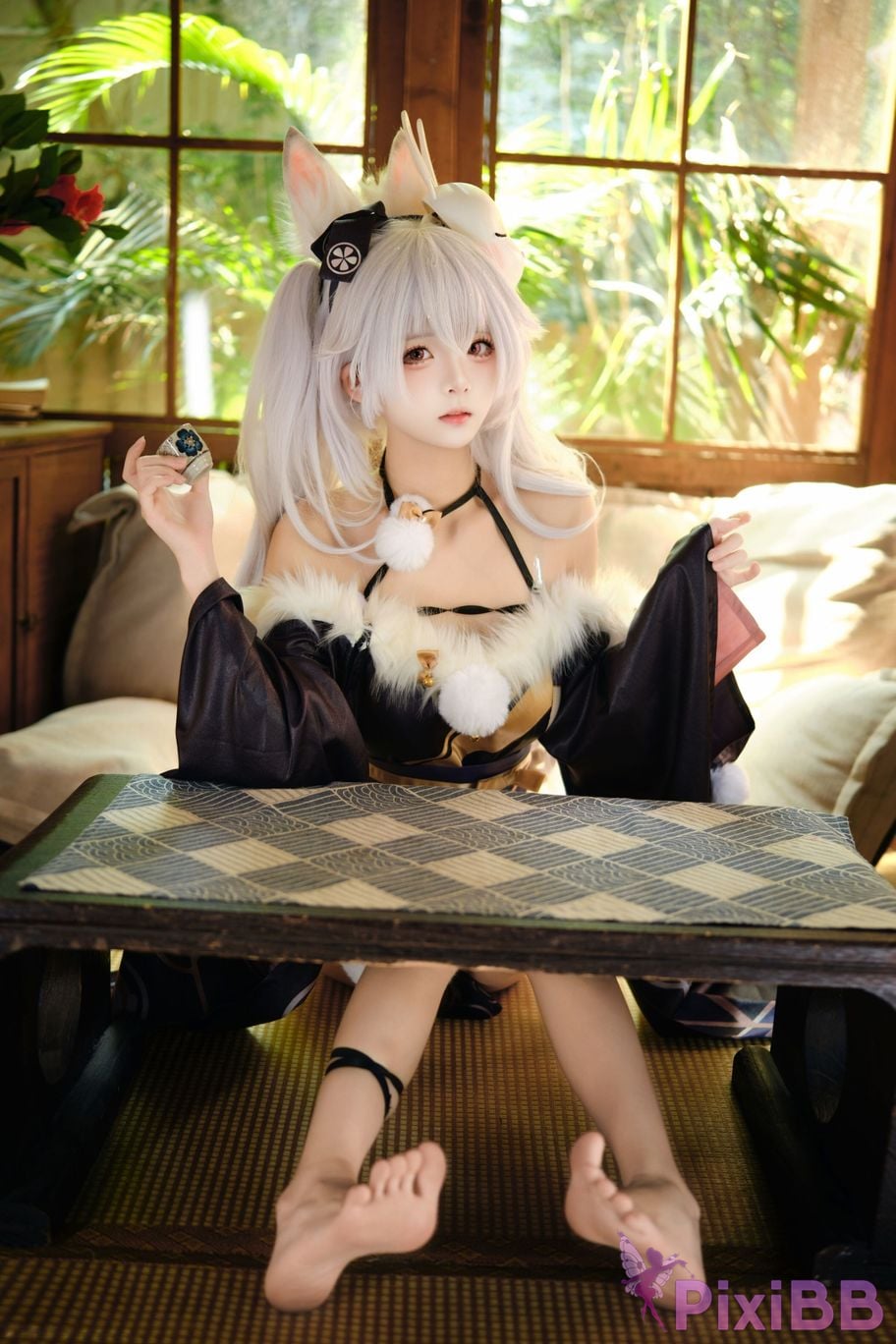 Cosplayer Jiuqi Meow Lafite Bunny City Lord PixiBB.COM 024