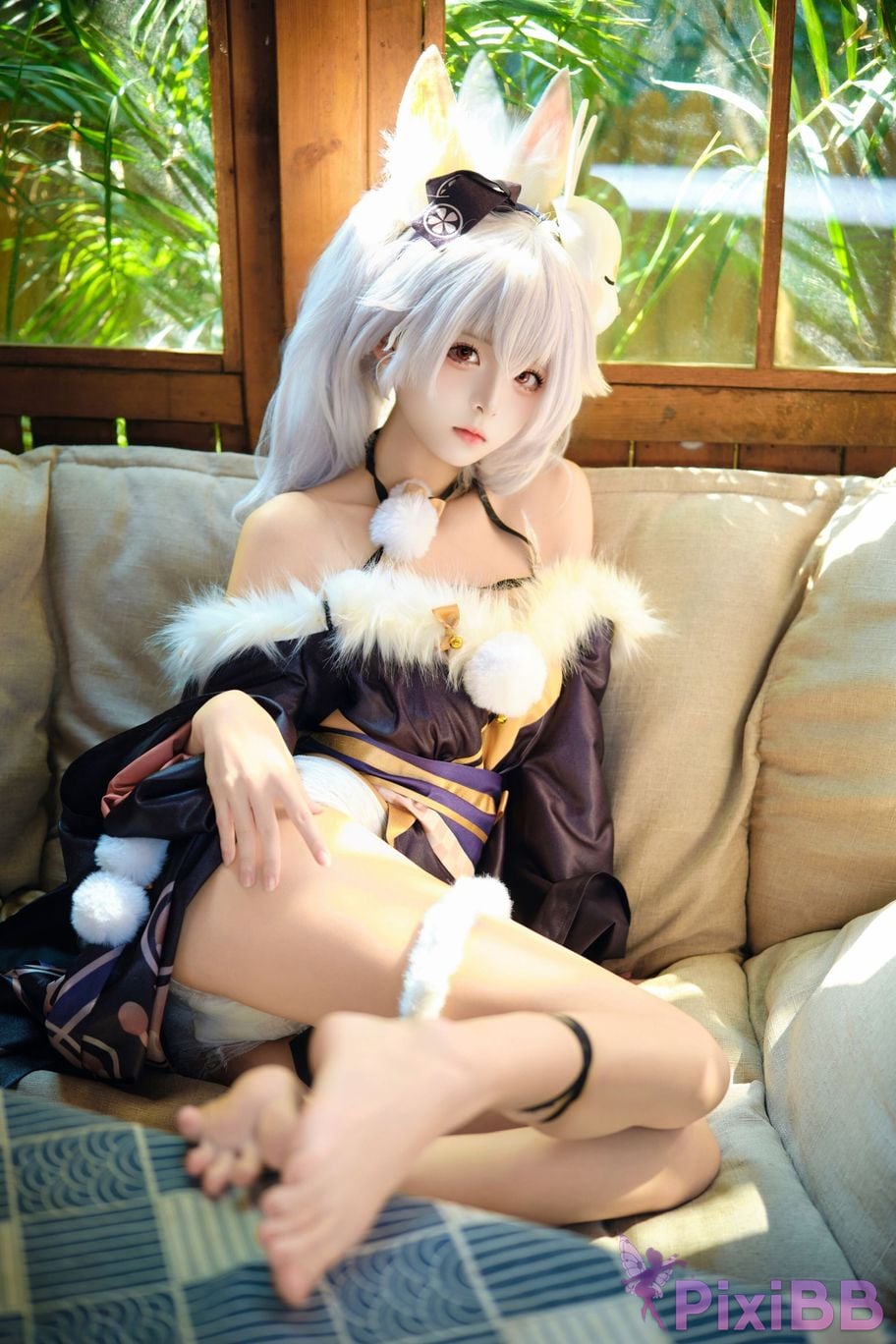 Cosplayer Jiuqi Meow Lafite Bunny City Lord PixiBB.COM 025