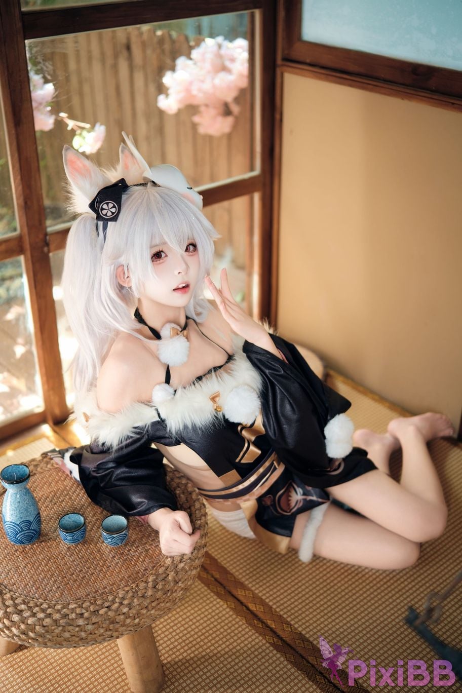 Cosplayer Jiuqi Meow Lafite Bunny City Lord PixiBB.COM 035