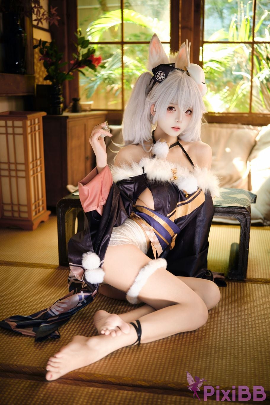 Cosplayer Jiuqi Meow Lafite Bunny City Lord PixiBB.COM 036