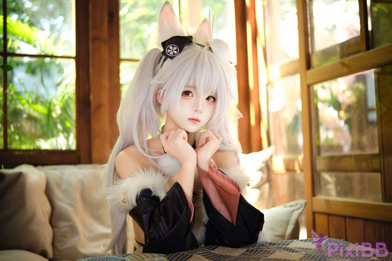 Cosplayer Jiuqi Meow Lafite Bunny City Lord PixiBB.COM 037