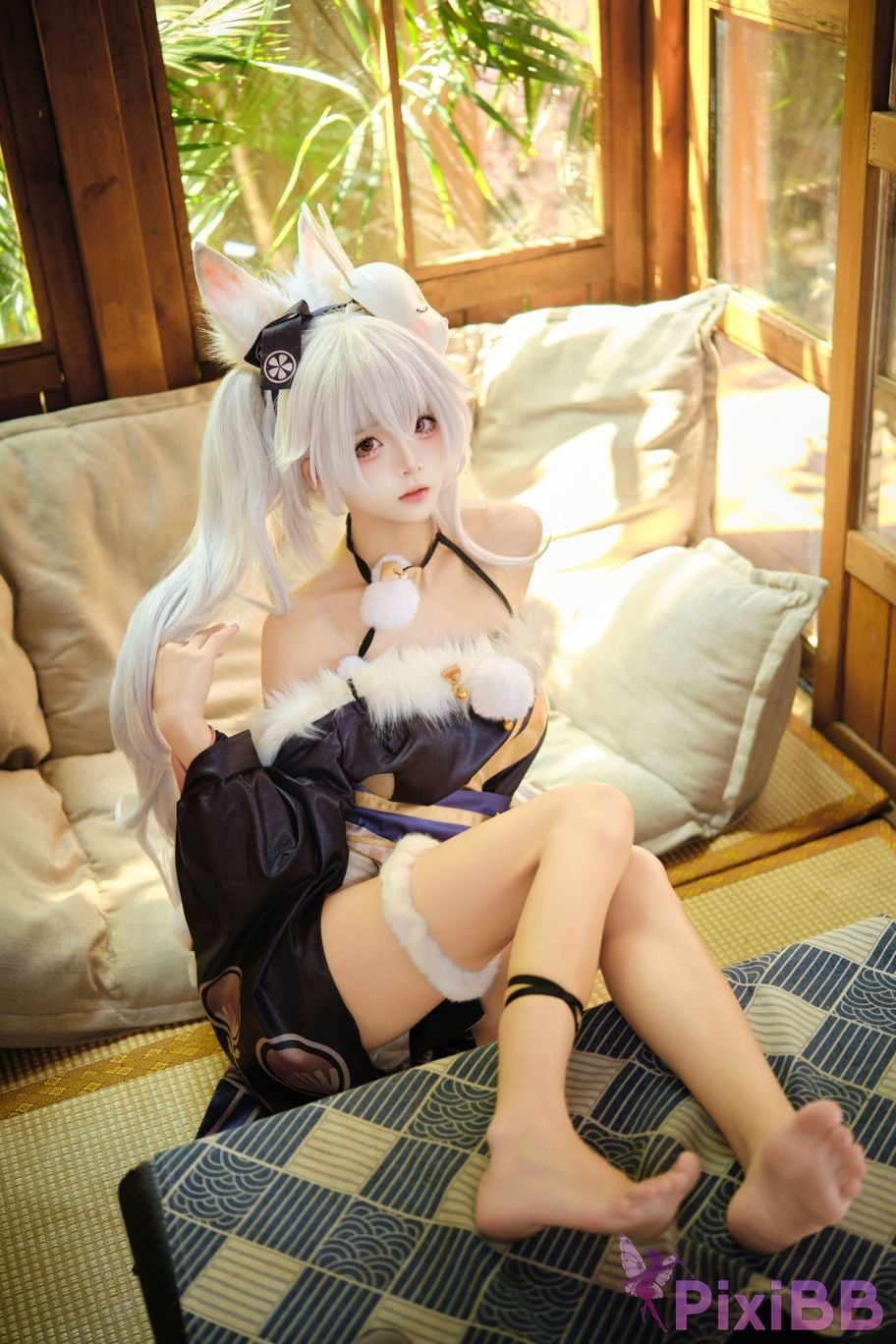 Cosplayer Jiuqi Meow Lafite Bunny City Lord PixiBB.COM 039