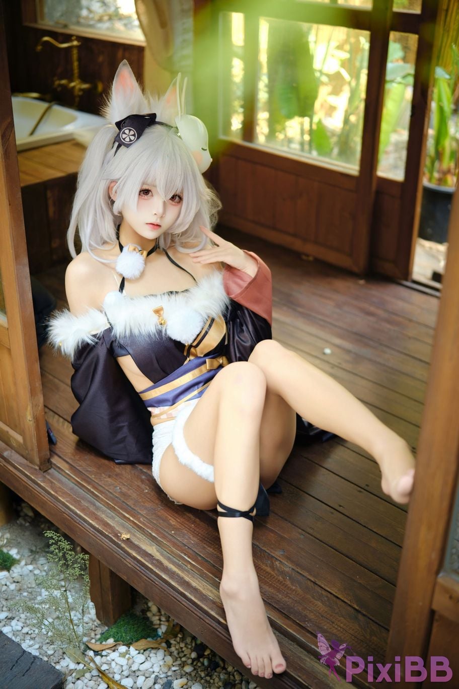 Cosplayer Jiuqi Meow Lafite Bunny City Lord PixiBB.COM 049