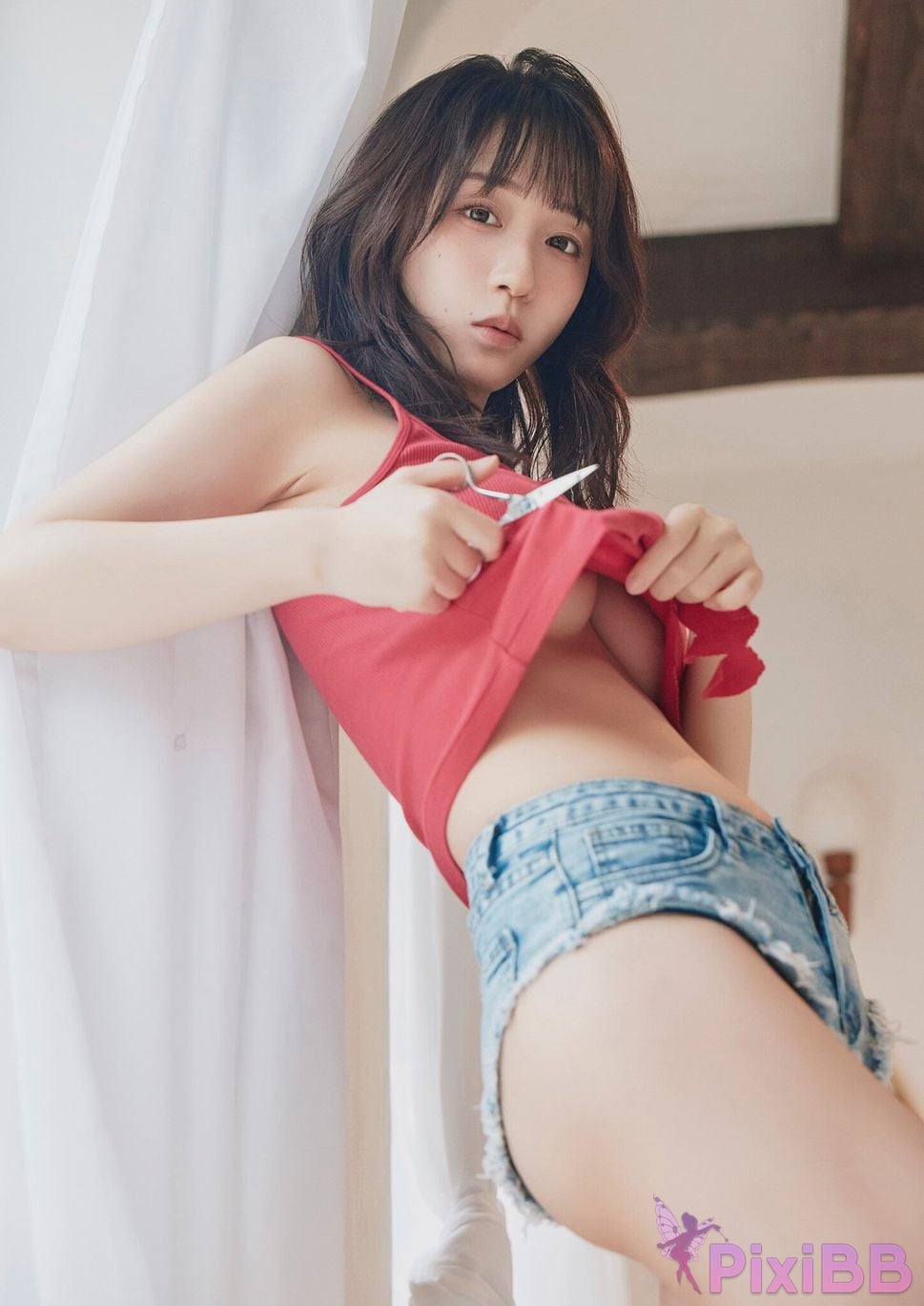 Japanese Idol Moe Iori Wind waiting time PixiBB.COM 039