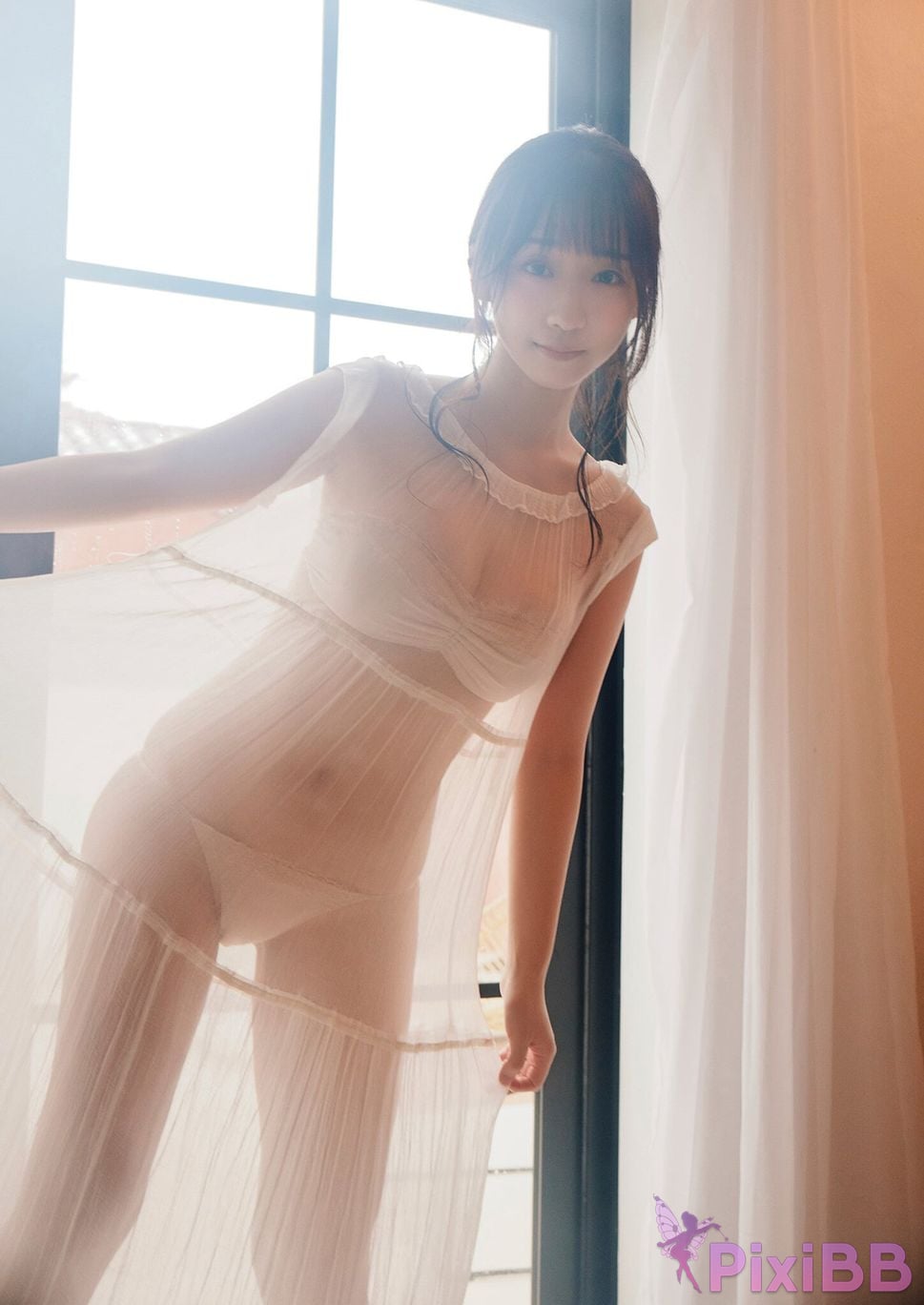 Japanese Idol Moe Iori Wind waiting time PixiBB.COM 046