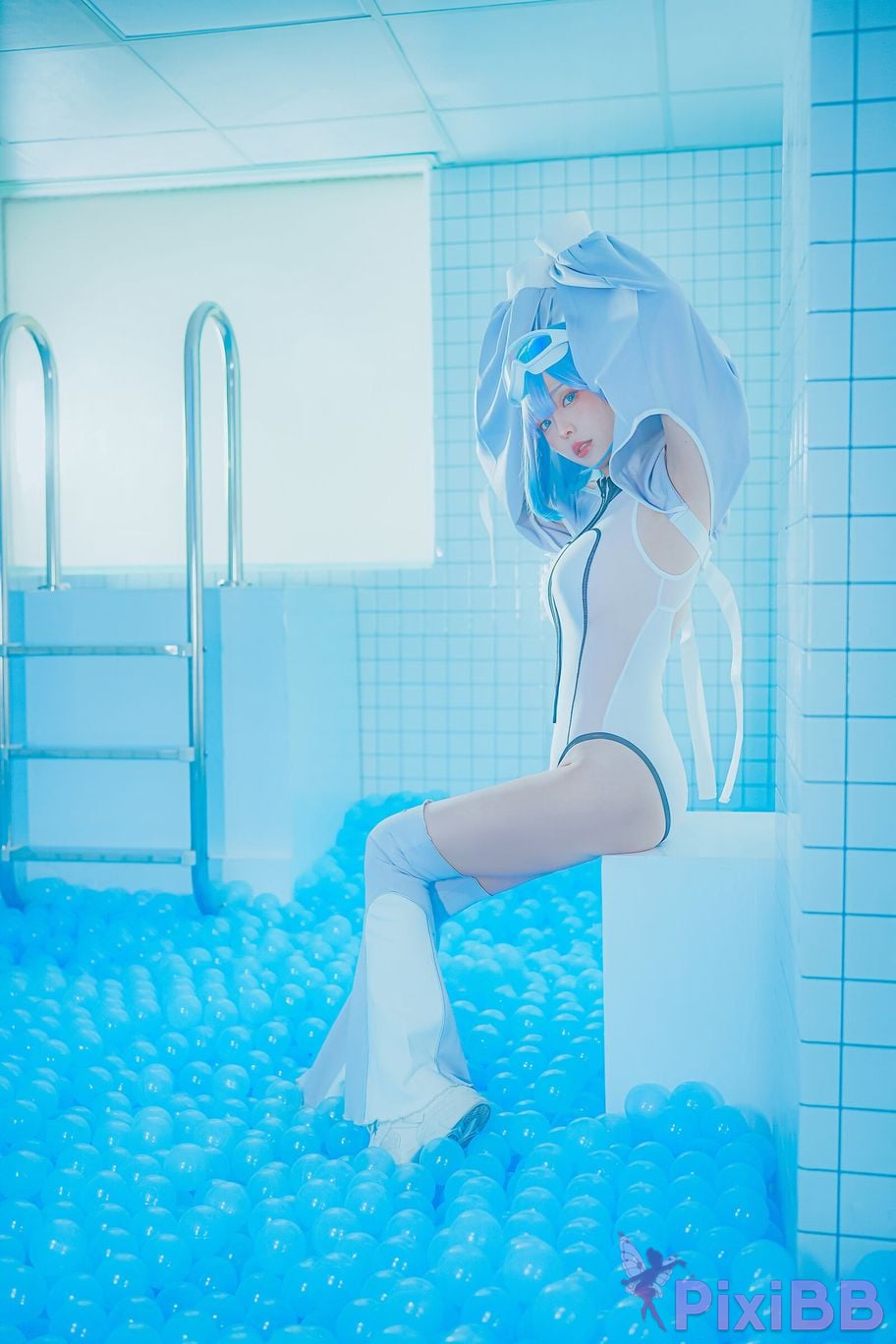 Cosplay Ely eee ElyEE child Clear Blue Drift PixiBB.COM 001