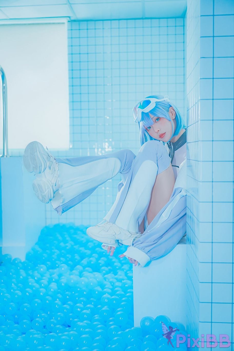 Cosplay Ely eee ElyEE child Clear Blue Drift PixiBB.COM 002