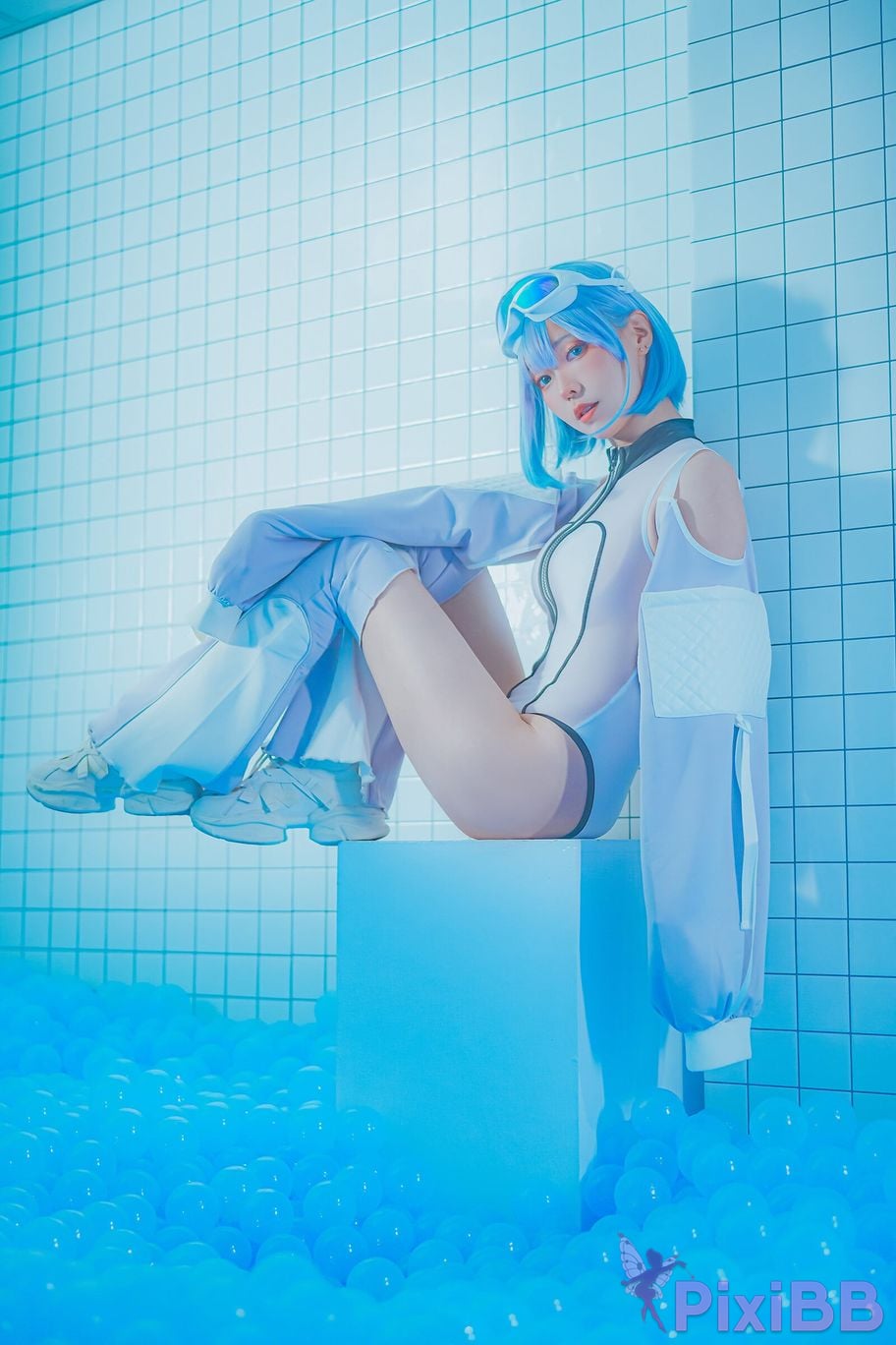 Cosplay Ely eee ElyEE child Clear Blue Drift PixiBB.COM 005