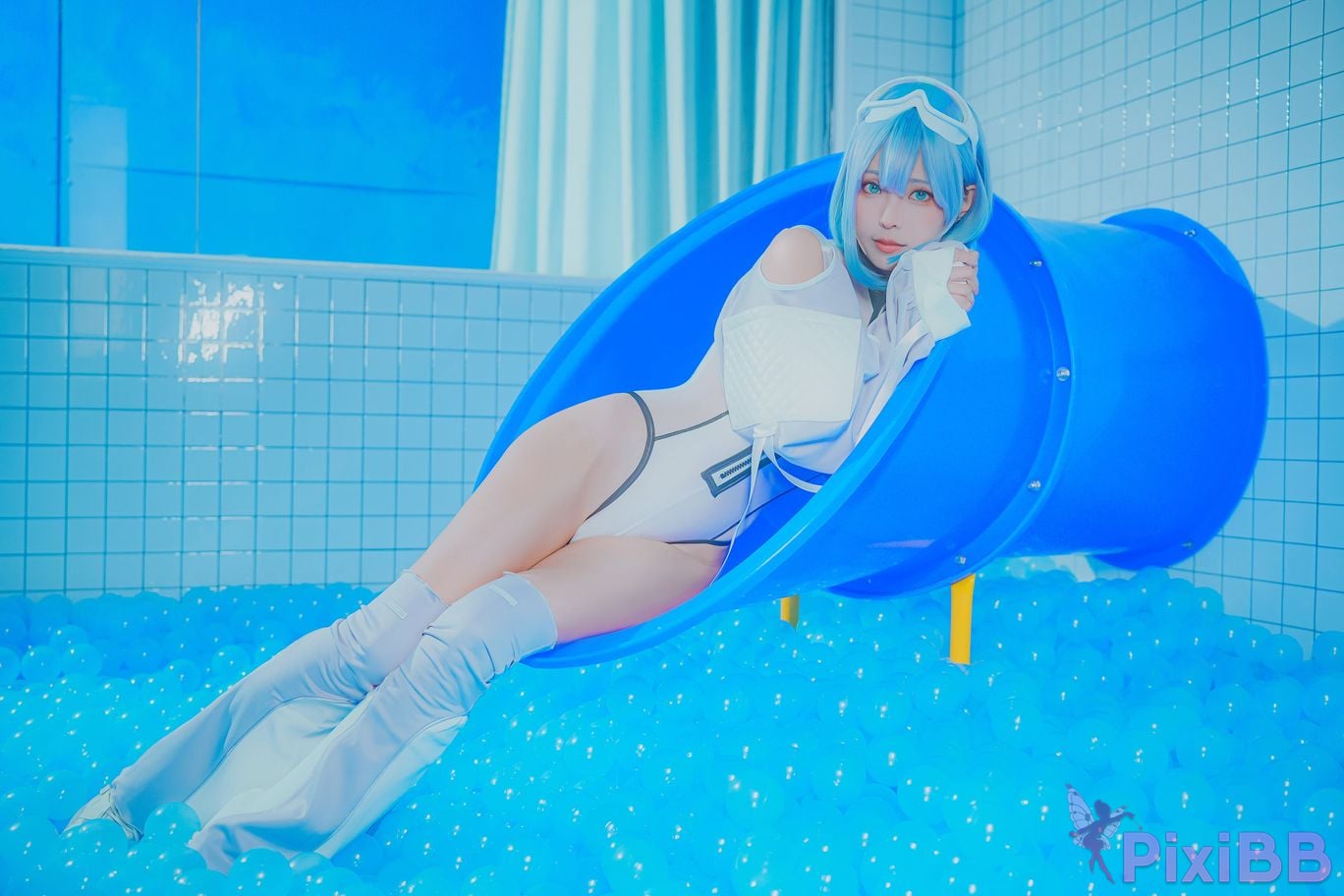 Cosplay Ely eee ElyEE child Clear Blue Drift PixiBB.COM 017