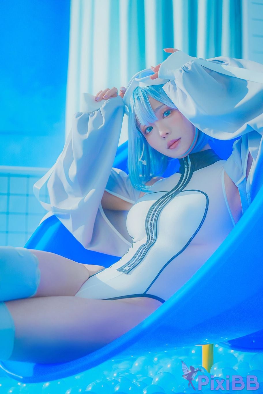 Cosplay Ely eee ElyEE child Clear Blue Drift PixiBB.COM 020