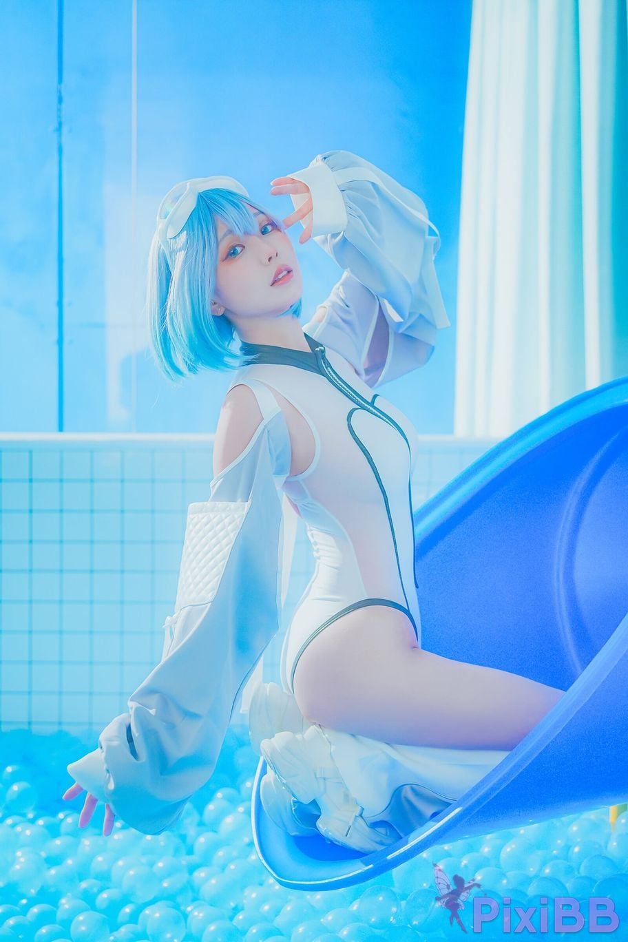 Cosplay Ely eee ElyEE child Clear Blue Drift PixiBB.COM 021