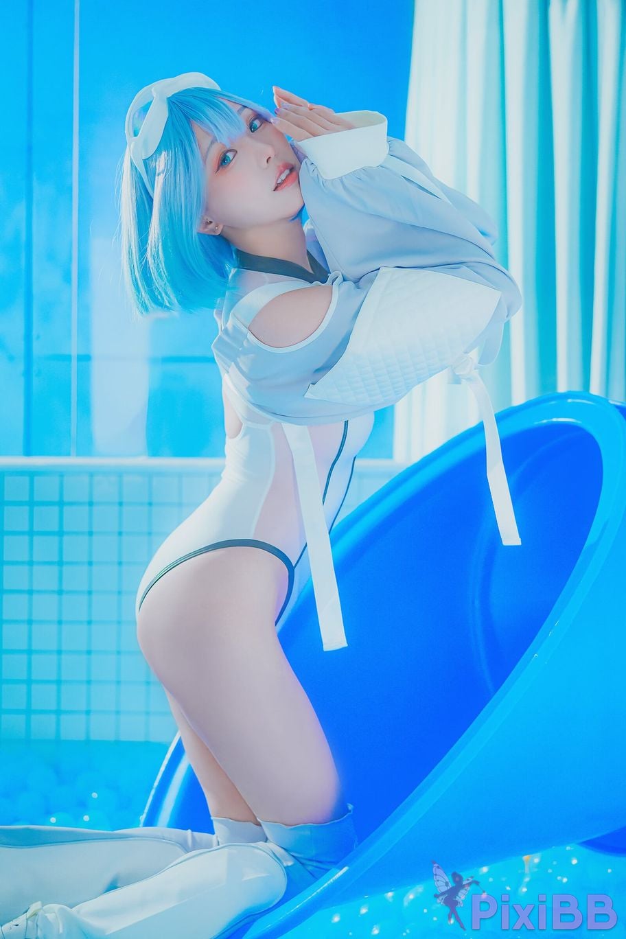 Cosplay Ely eee ElyEE child Clear Blue Drift PixiBB.COM 023
