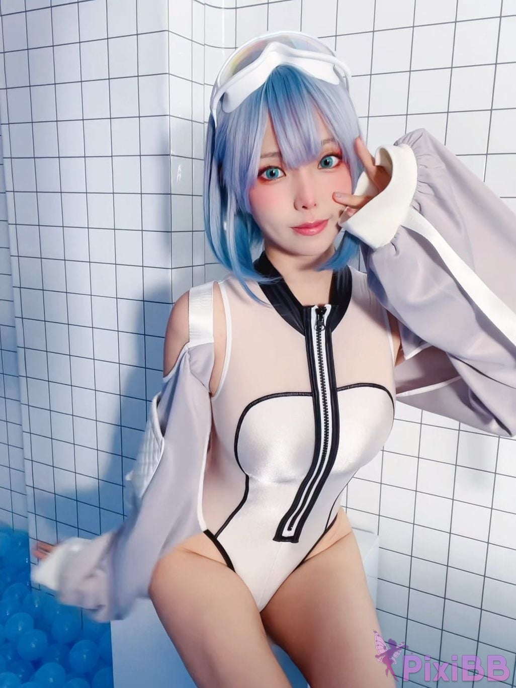 Cosplay Ely eee ElyEE child Clear Blue Drift PixiBB.COM 029