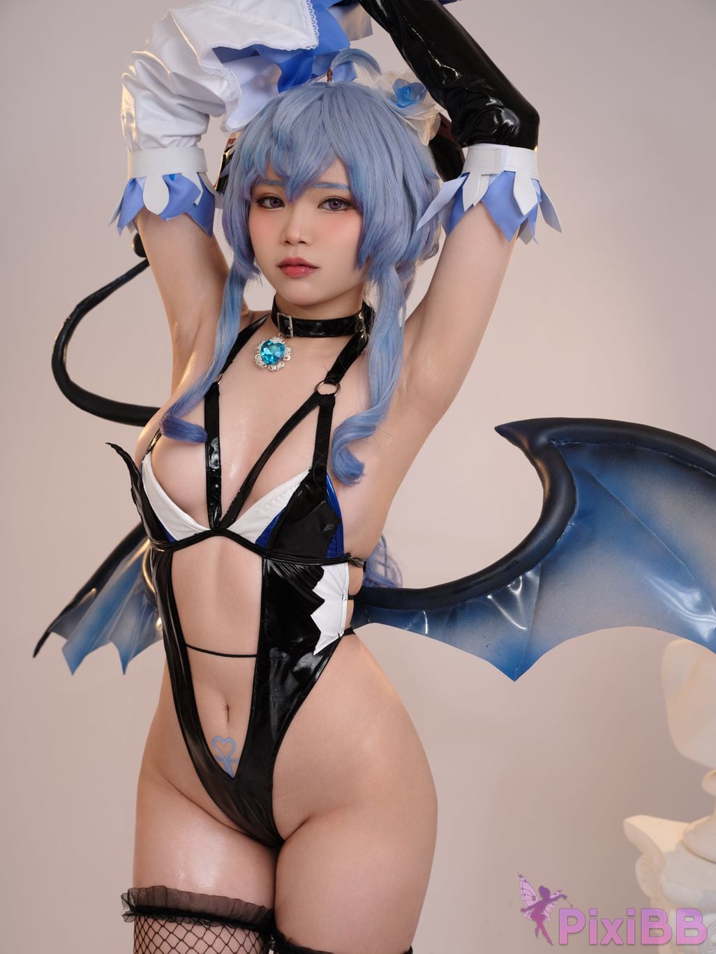 Coser ZinieQ Genshin Impact Ganyu Succubus PixiBB.COM 003