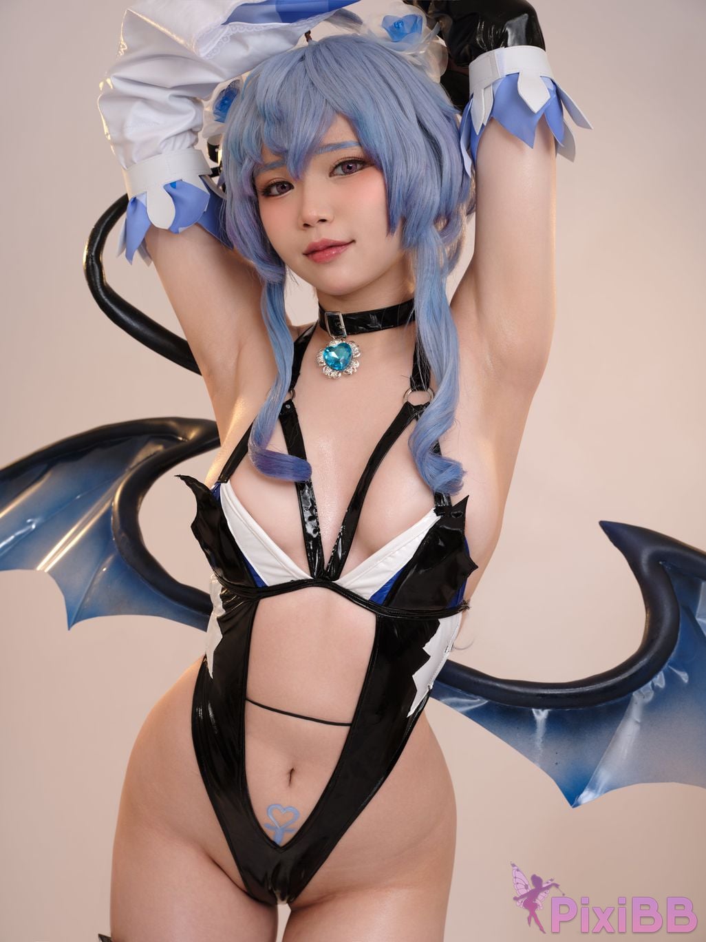 Coser ZinieQ Genshin Impact Ganyu Succubus PixiBB.COM 004
