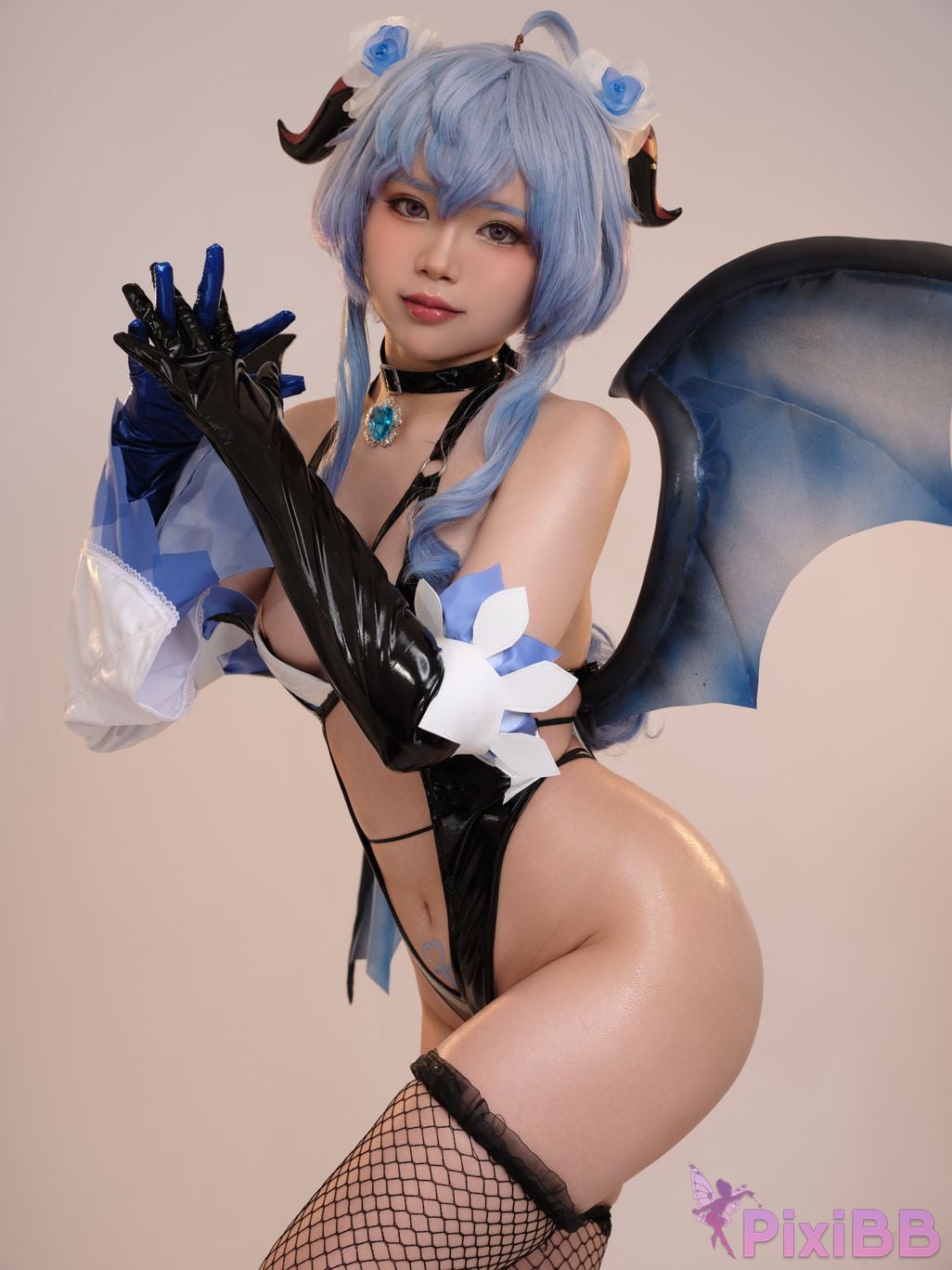 Coser ZinieQ Genshin Impact Ganyu Succubus PixiBB.COM 009