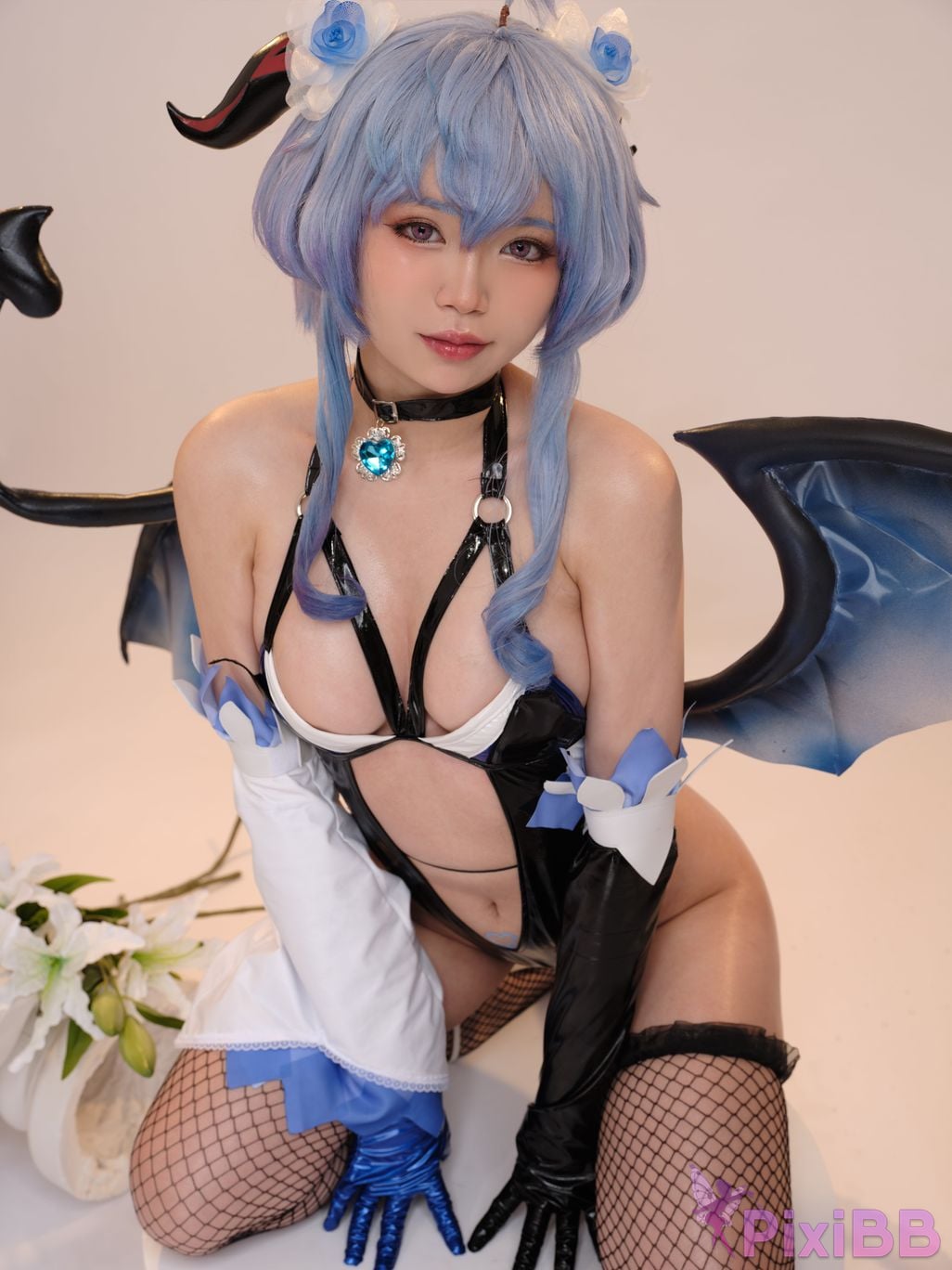 Coser ZinieQ Genshin Impact Ganyu Succubus PixiBB.COM 011