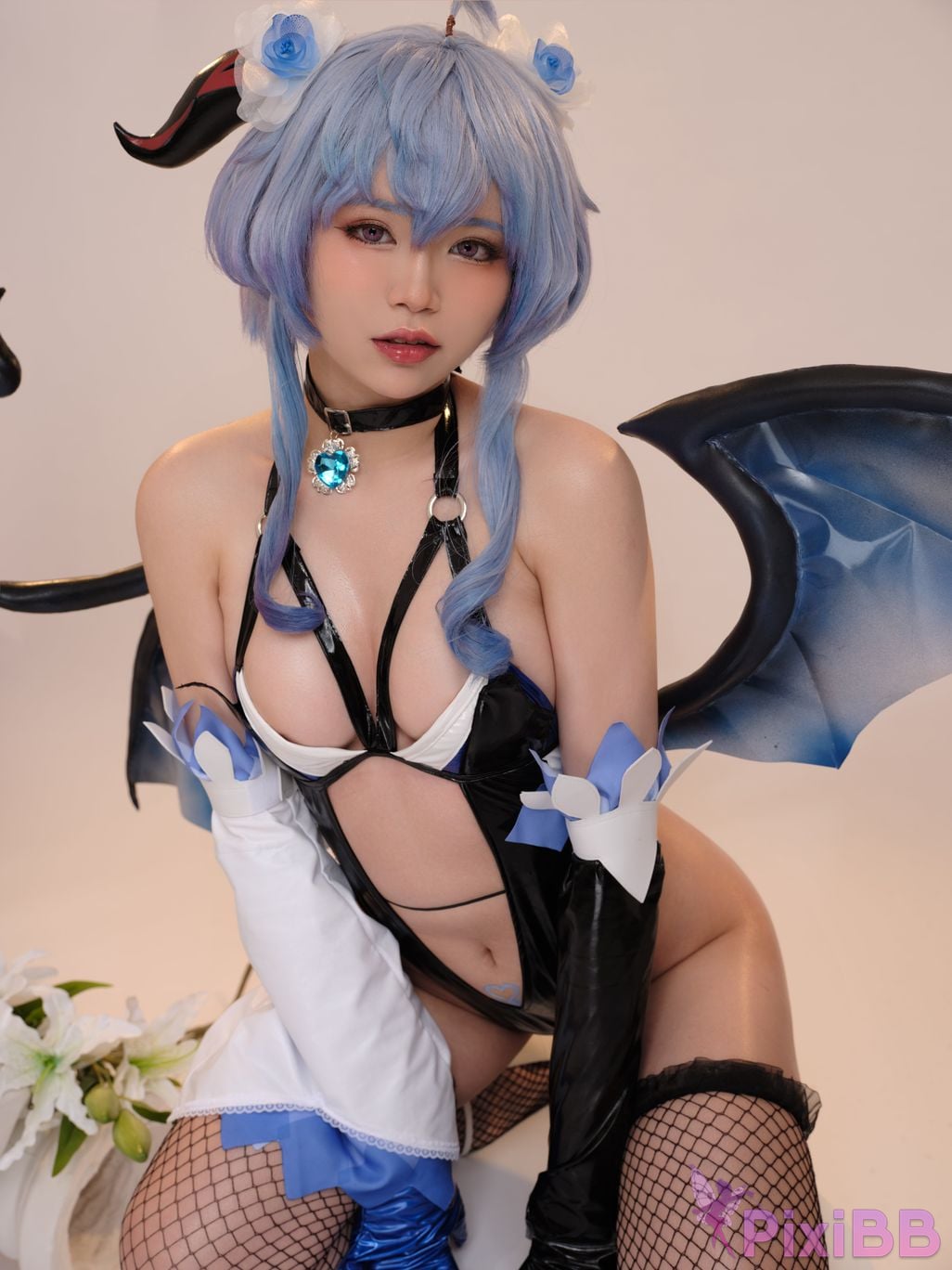 Coser ZinieQ Genshin Impact Ganyu Succubus PixiBB.COM 012
