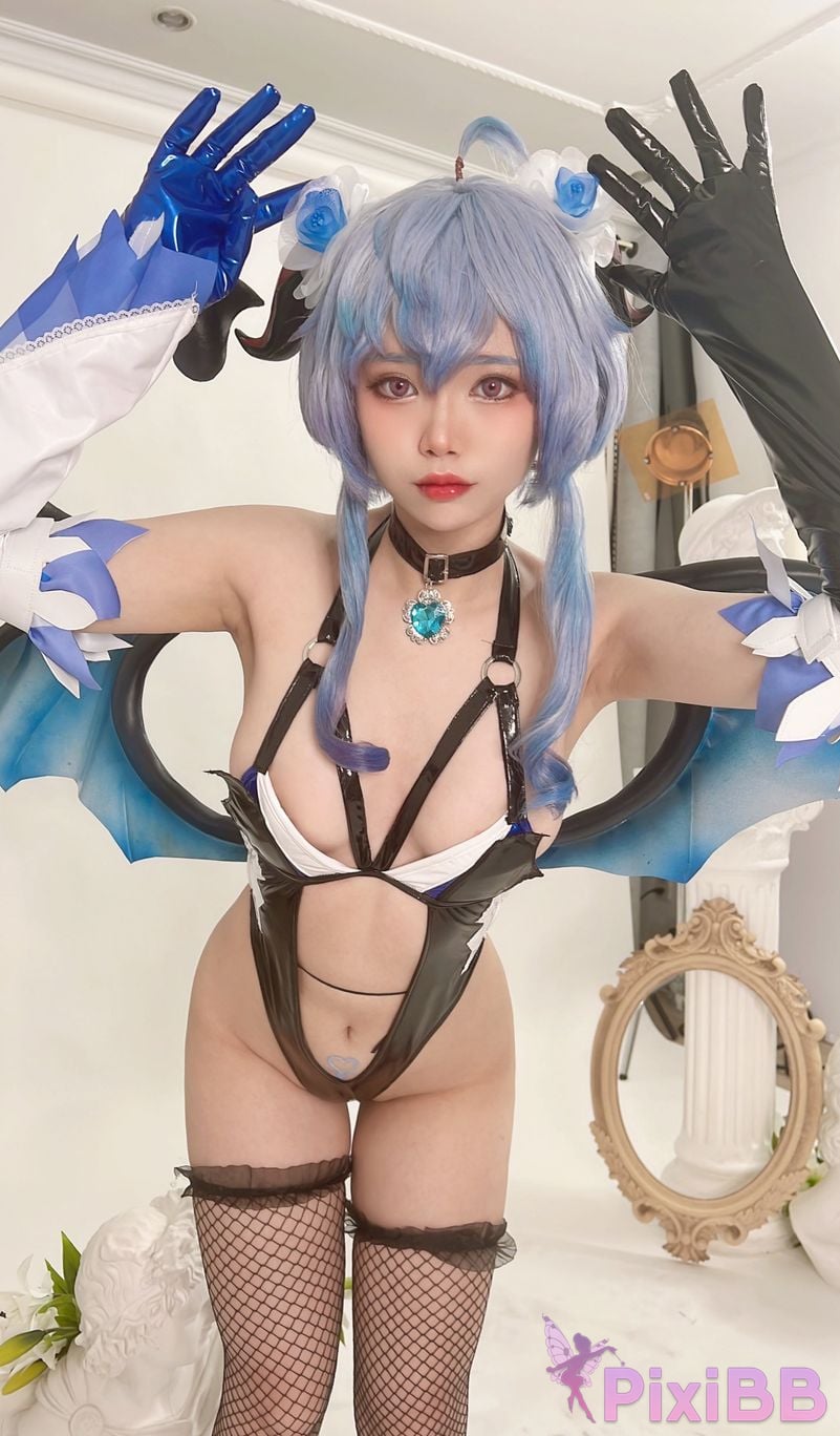 Coser ZinieQ Genshin Impact Ganyu Succubus PixiBB.COM 030