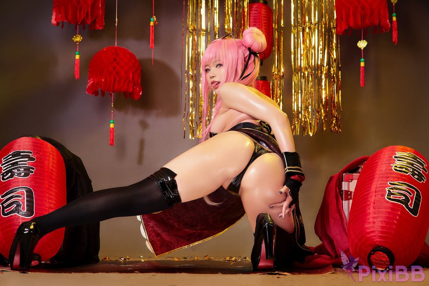 Coser ZinieQ Azur Lane Bremerton Qipao PixiBB.COM 006