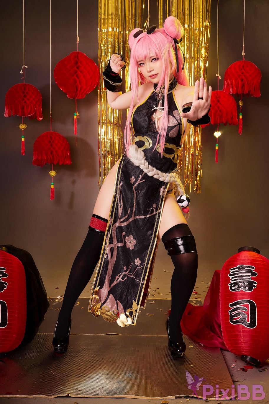 Coser ZinieQ Azur Lane Bremerton Qipao PixiBB.COM 011