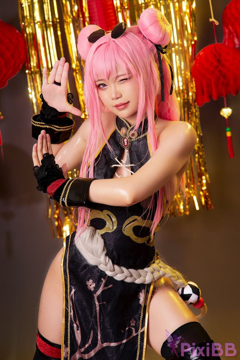 Coser ZinieQ Azur Lane Bremerton Qipao PixiBB.COM 026