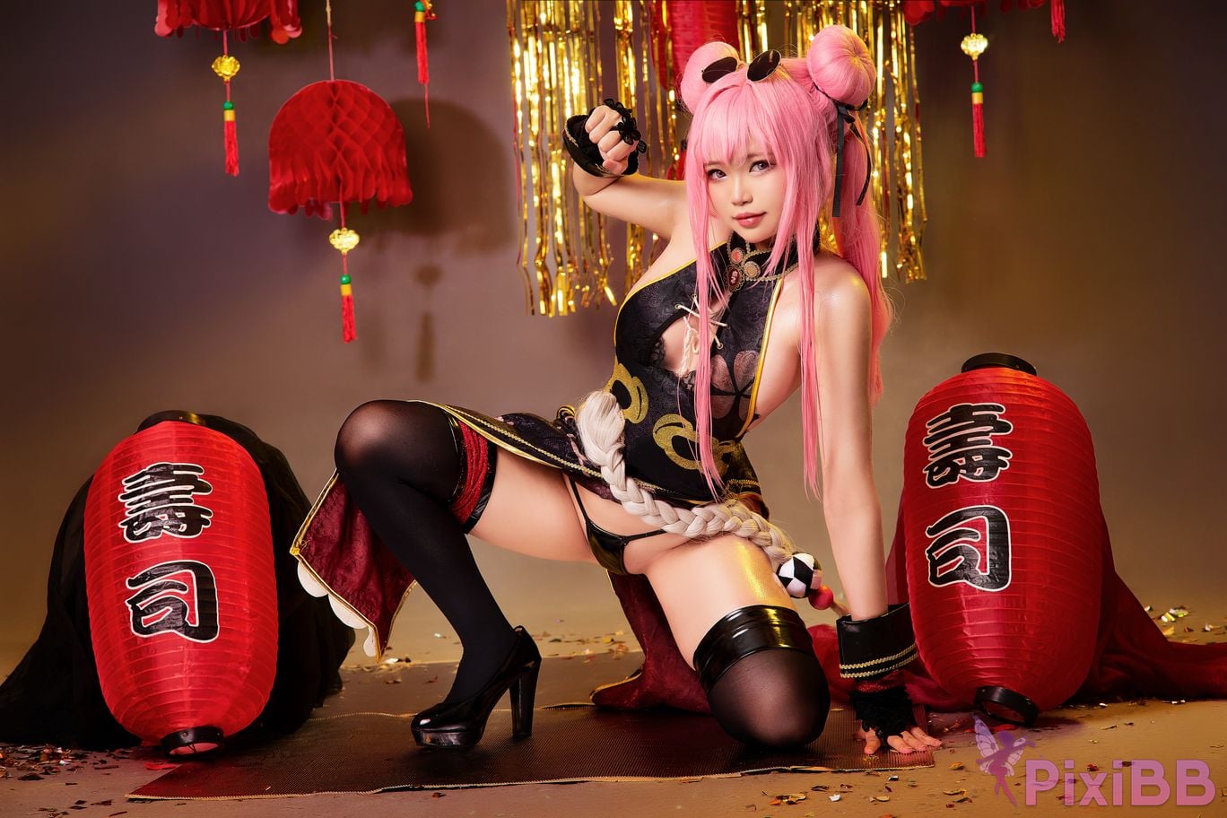 Coser ZinieQ Azur Lane Bremerton Qipao PixiBB.COM 027