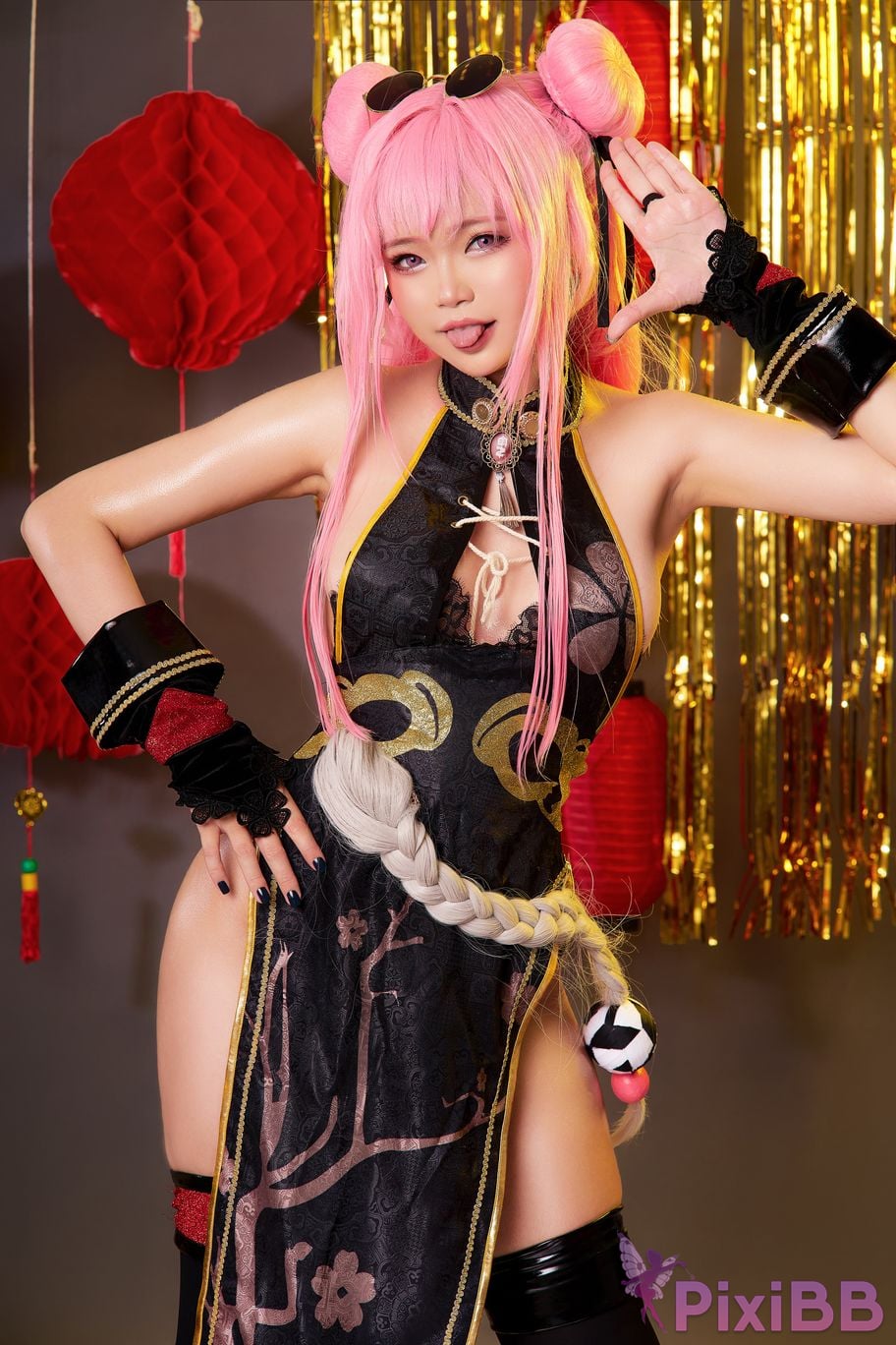 Coser ZinieQ Azur Lane Bremerton Qipao PixiBB.COM 029