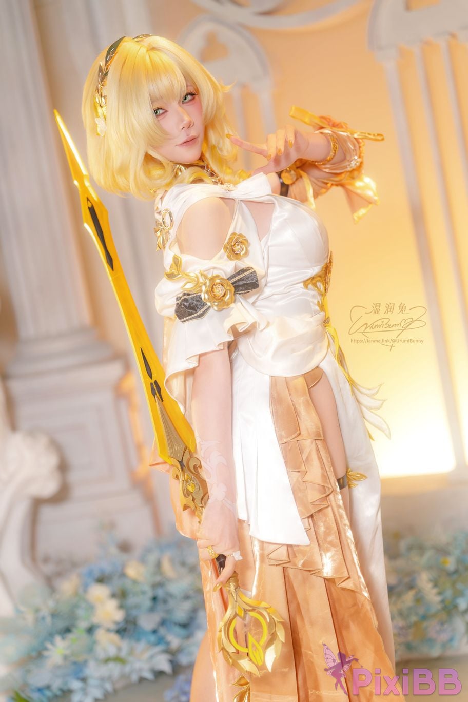Cosplayer Sticky Dumpling Rabbit 2026 Year 07 monthly works Collapse Stardome Railway aglaia PixiBB.COM 007