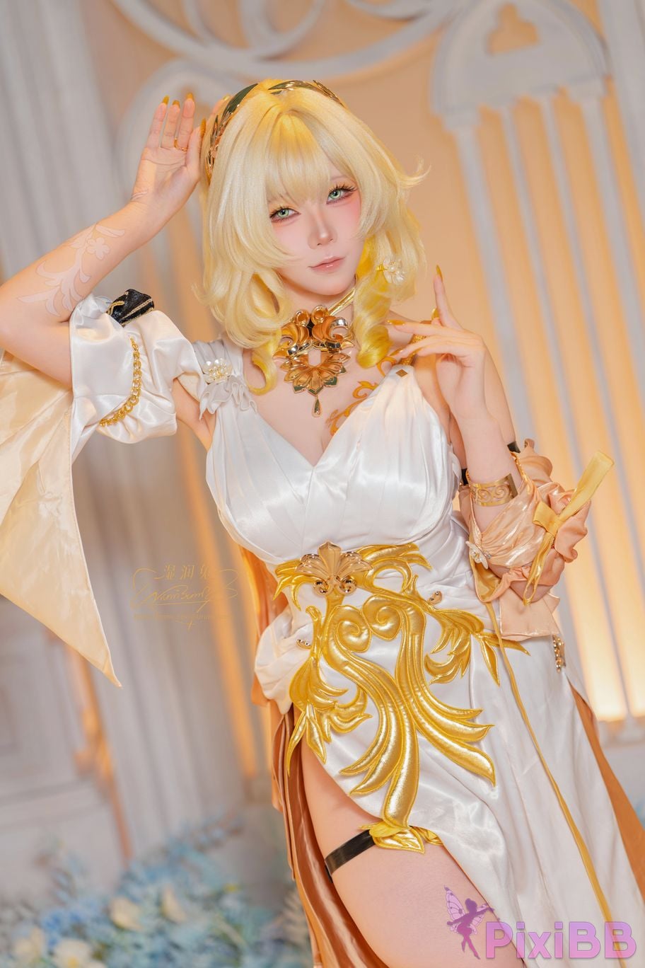 Cosplayer Sticky Dumpling Rabbit 2026 Year 07 monthly works Collapse Stardome Railway aglaia PixiBB.COM 010