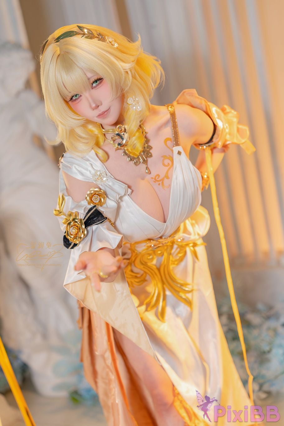 Cosplayer Sticky Dumpling Rabbit 2026 Year 07 monthly works Collapse Stardome Railway aglaia PixiBB.COM 013