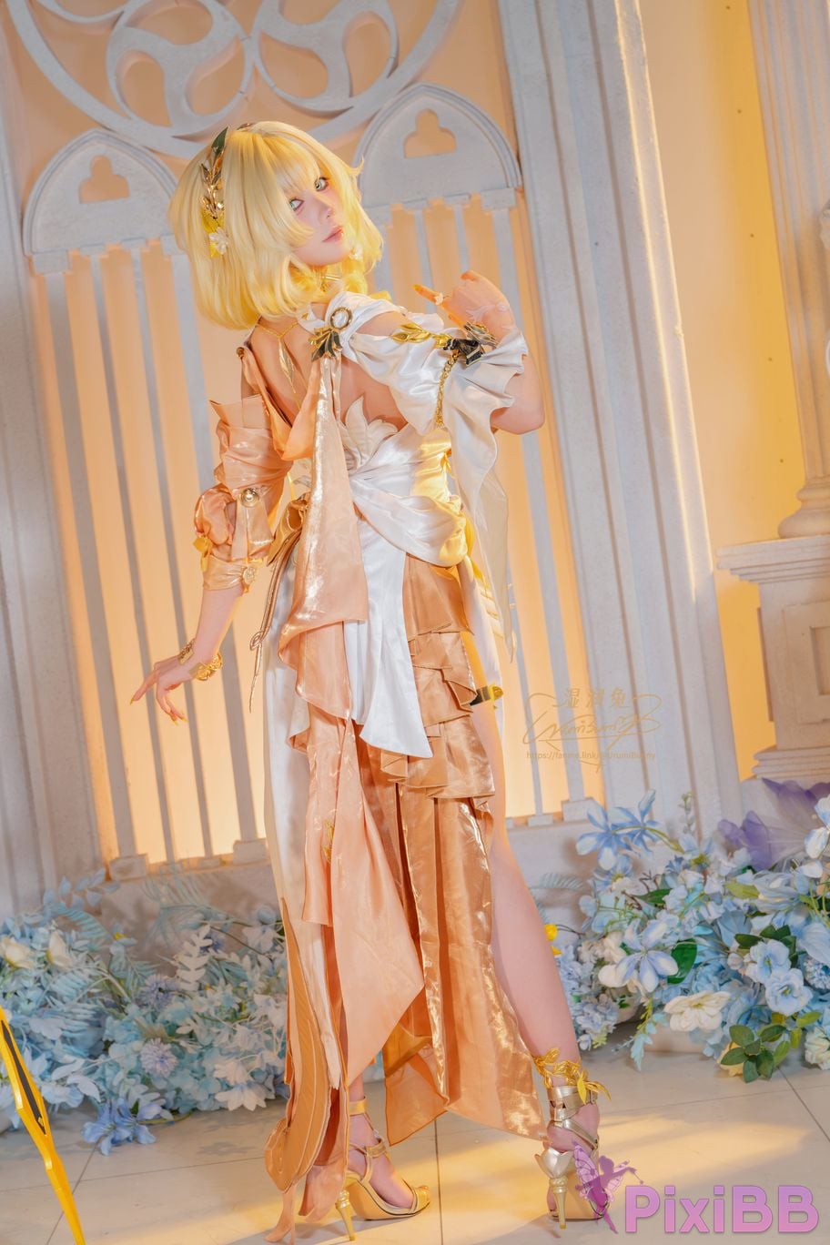 Cosplayer Sticky Dumpling Rabbit 2026 Year 07 monthly works Collapse Stardome Railway aglaia PixiBB.COM 020