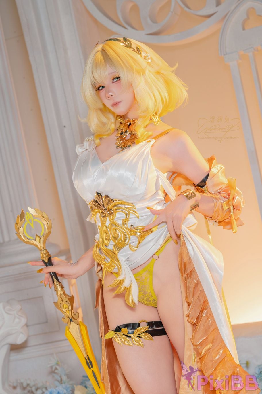 Cosplayer Sticky Dumpling Rabbit 2026 Year 07 monthly works Collapse Stardome Railway aglaia PixiBB.COM 021