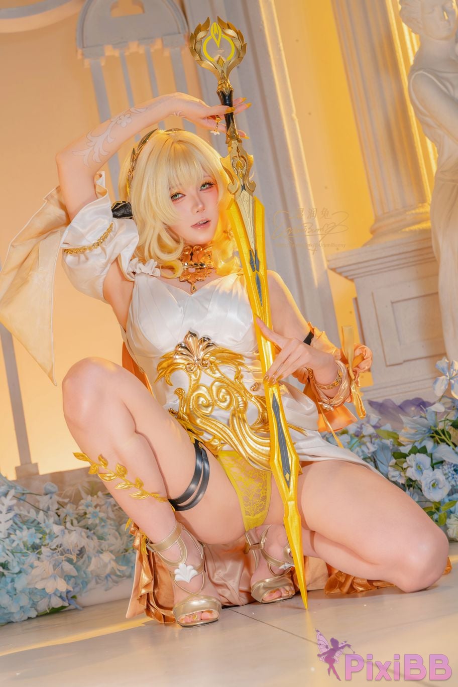 Cosplayer Sticky Dumpling Rabbit 2026 Year 07 monthly works Collapse Stardome Railway aglaia PixiBB.COM 025