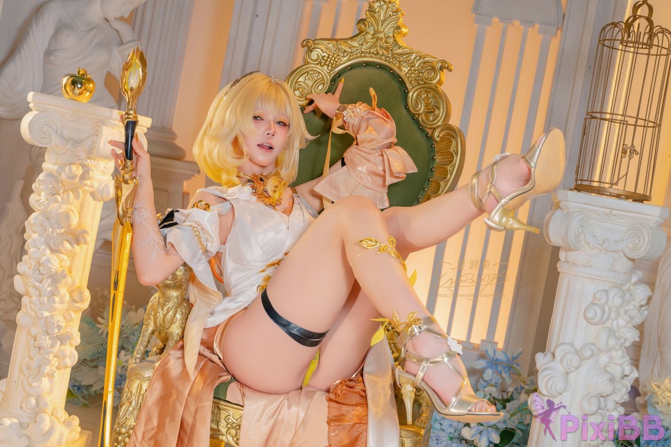 Cosplayer Sticky Dumpling Rabbit 2026 Year 07 monthly works Collapse Stardome Railway aglaia PixiBB.COM 036