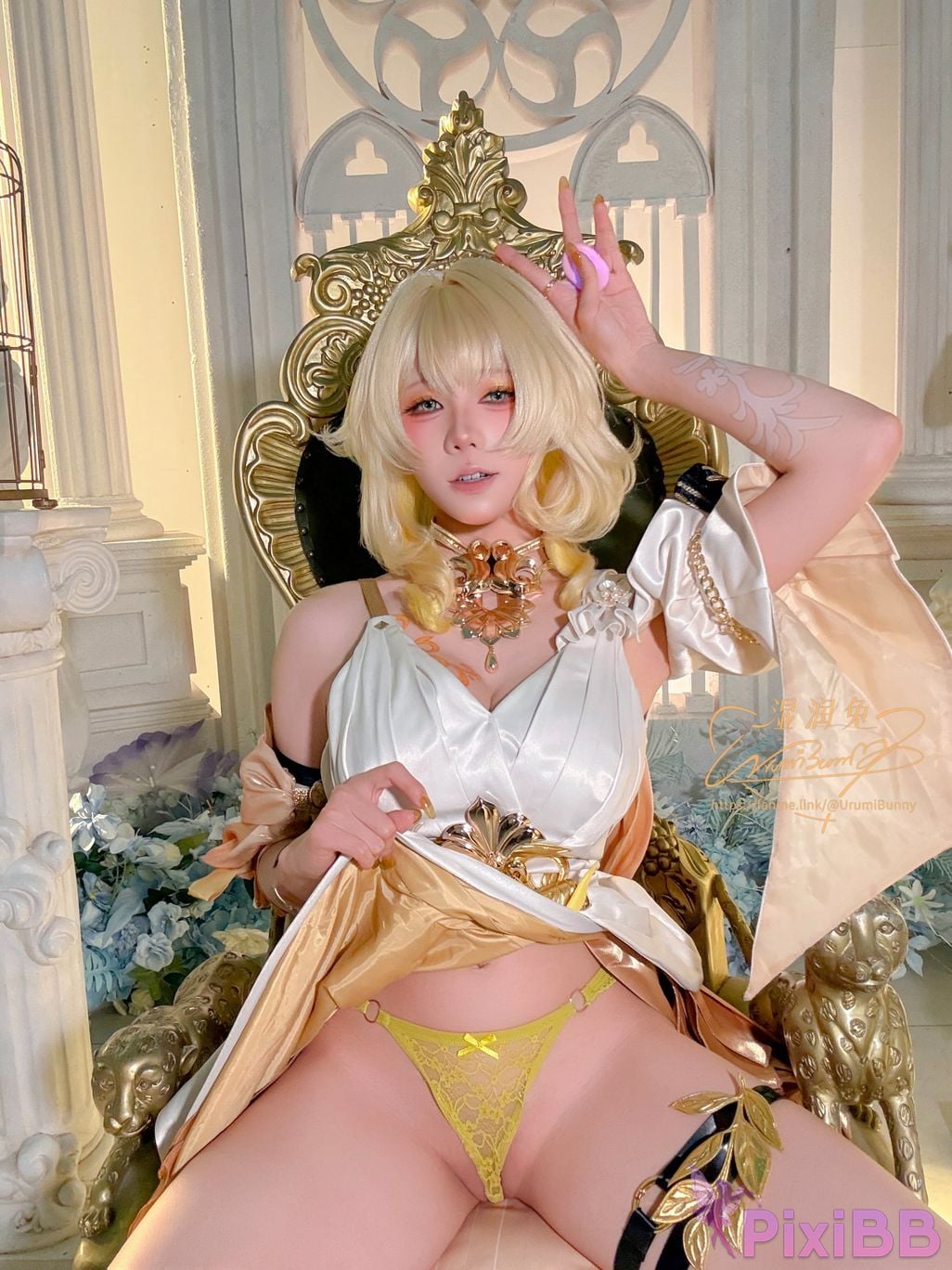 Cosplayer Sticky Dumpling Rabbit 2026 Year 07 monthly works Collapse Stardome Railway aglaia PixiBB.COM 087