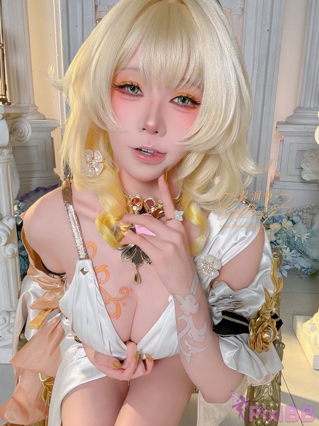 Cosplayer Sticky Dumpling Rabbit 2026 Year 07 monthly works Collapse Stardome Railway aglaia PixiBB.COM 091