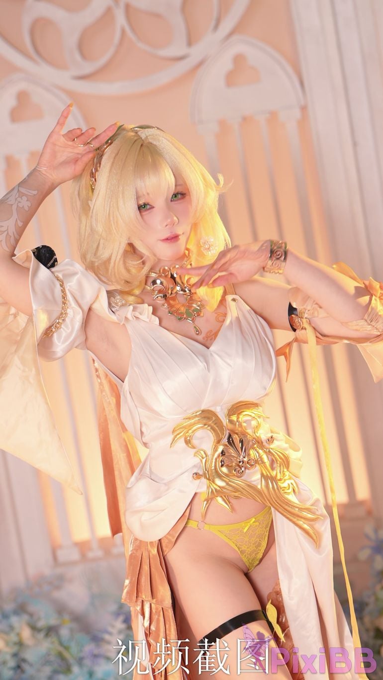 Cosplayer Sticky Dumpling Rabbit 2026 Year 07 monthly works Collapse Stardome Railway aglaia PixiBB.COM 124