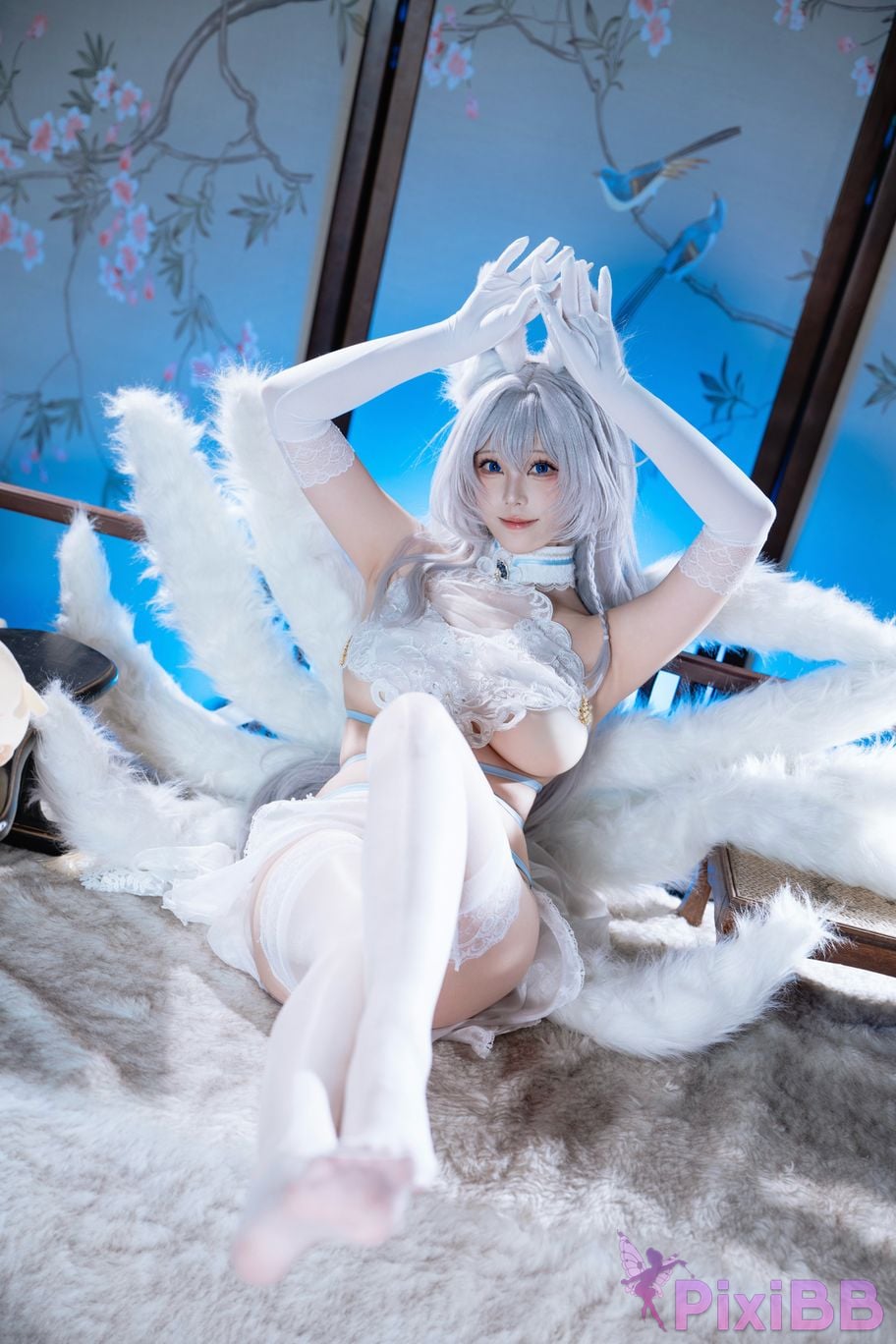 Cosplayer honey cat fur azur lane Shinano Down PixiBB.COM 025