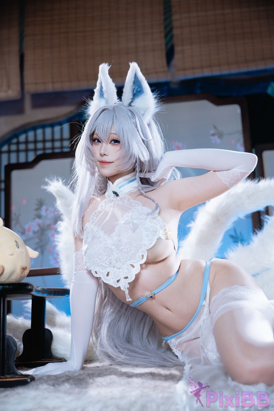 Cosplayer honey cat fur azur lane Shinano Down PixiBB.COM 043