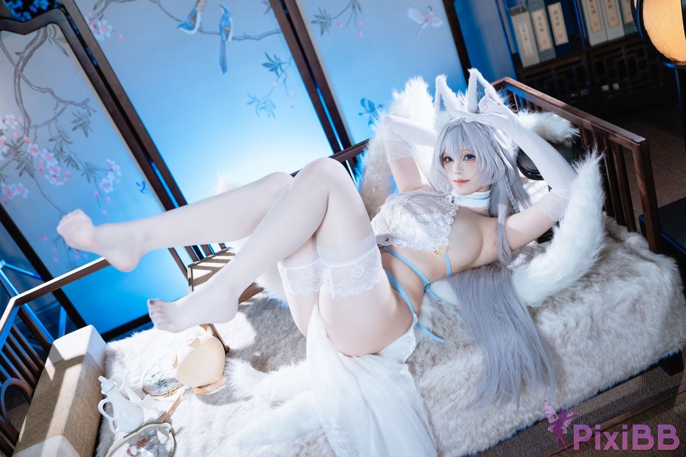 Cosplayer honey cat fur azur lane Shinano Down PixiBB.COM 045